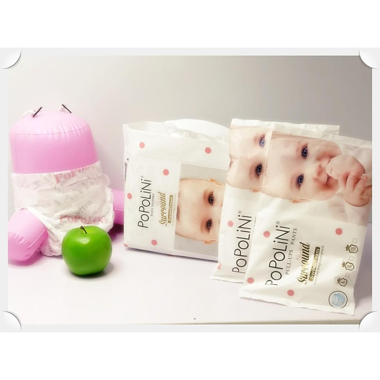 Combo 6 bịch tã quần POPOLINI size XL Tiết kiệm - Hình ảnh 2