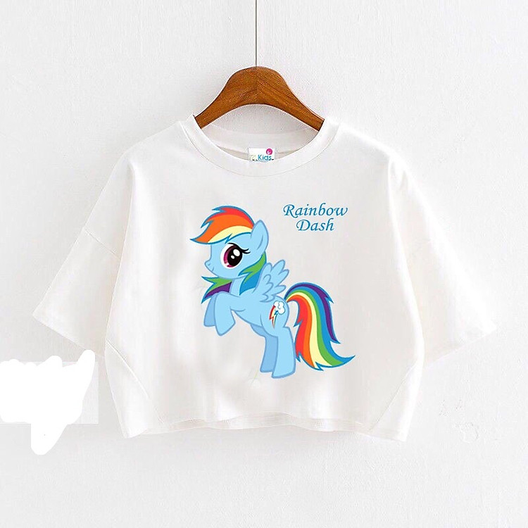 ÁO CROPTOP PONY BÉ GÁI DỄ THƯƠNG CHO BÉ 10-40KG- ÁO THUN BÉ GÁI