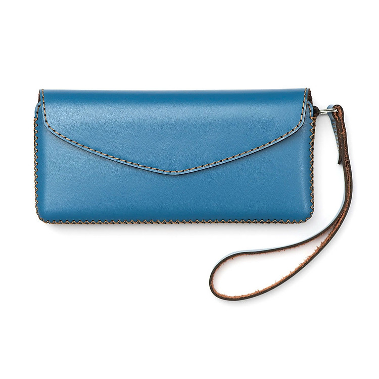 Ví da nắp nhọn cho Samsung S25 Edge, chất liệu da bò, hiệu Khắc Tên - Hàng chính hãng