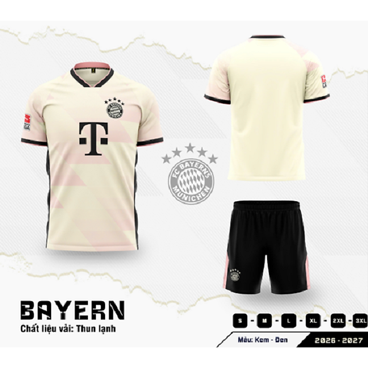 Bộ Quần Áo Bóng Đá Người Lớn - Bayer ( Thun Lạnh )