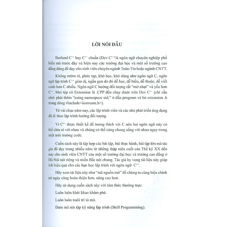 BÀI TẬP LẬP TRÌNH VỚI NGÔN NGỮ C++ TỪ CƠ BẢN ĐẾN NÂNG CAO - TẬP 1 - Ảnh 4