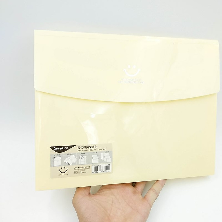 File Mặt Cười A4 A9034 - Màu Vàng - Ảnh 5