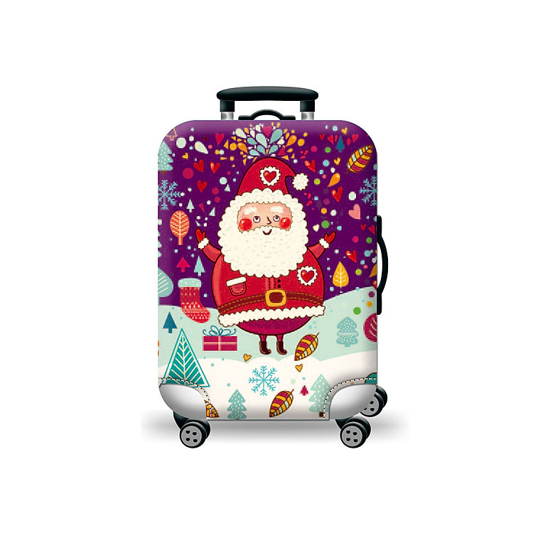 Túi bọc bảo vệ vali -Áo vỏ bọc vali - Mẫu Ông Già Noel H107