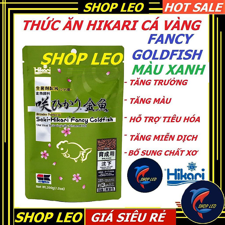 Thức ăn cá vàng tăng trưởng Hiệu Hikari-Nhật Bản-Cám cá vàng cao cấp - Ranchu - GOLDFISH - thức ăn Hikari