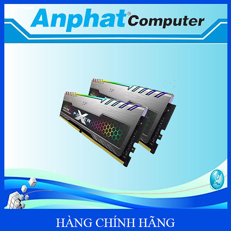 Bộ nhớ RAM PC SILICON POWER (SP) GAMING DDR4 8GB 3200MHz LED RGB - Hàng Chính Hãng