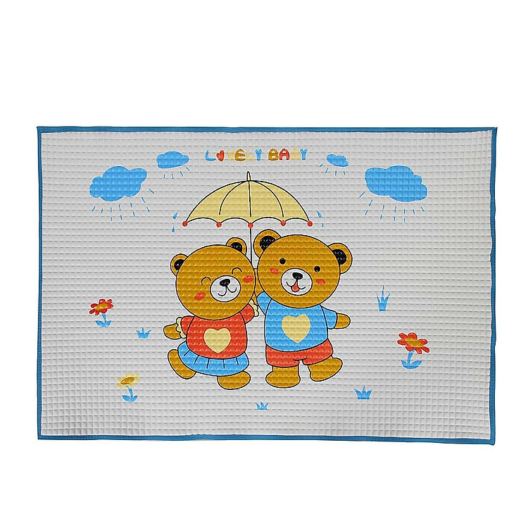 Nệm su cho bé sơ sinh - Tặng kèm 01 gối lõm đinh lăng cho bé