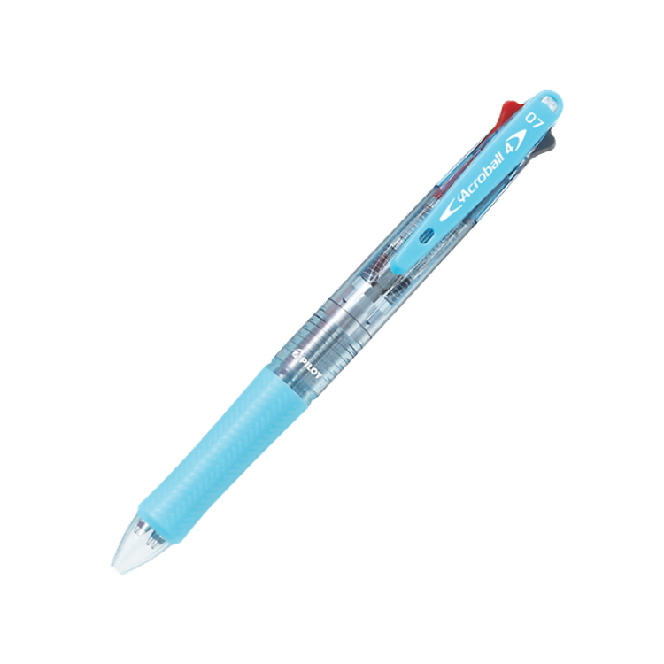 Bút Bi Acroball 4 Màu (Thân Xanh Nhạt)
