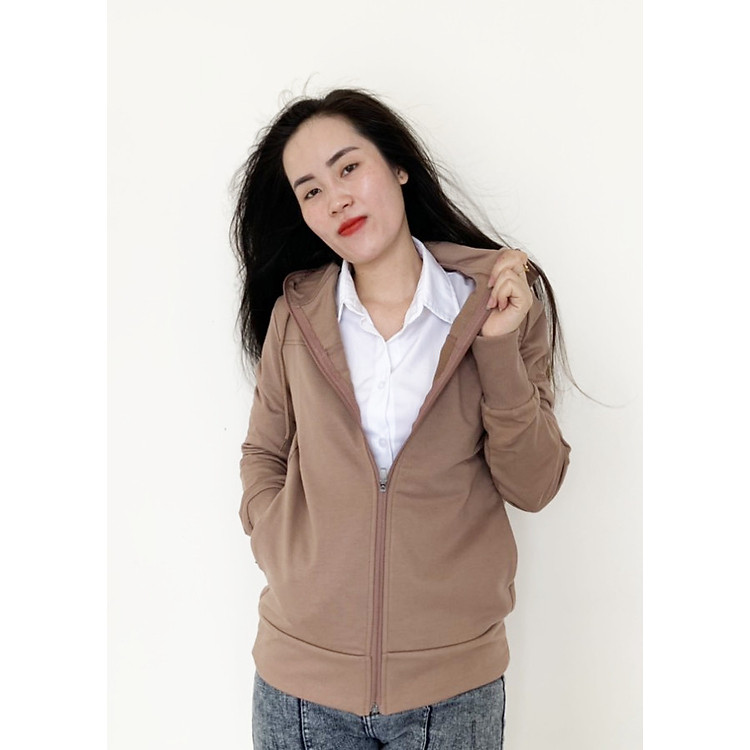 Áo khoác chống nắng chống tia UV dày dặn Hàn Quốc - Màu Sô cô la