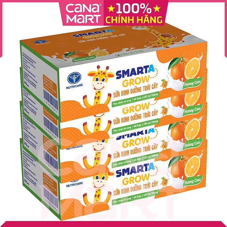 Mua Thùng sữa trái cây Smarta Grow vị cam Đảm bảo Tiết kiệm - Hình ảnh 3