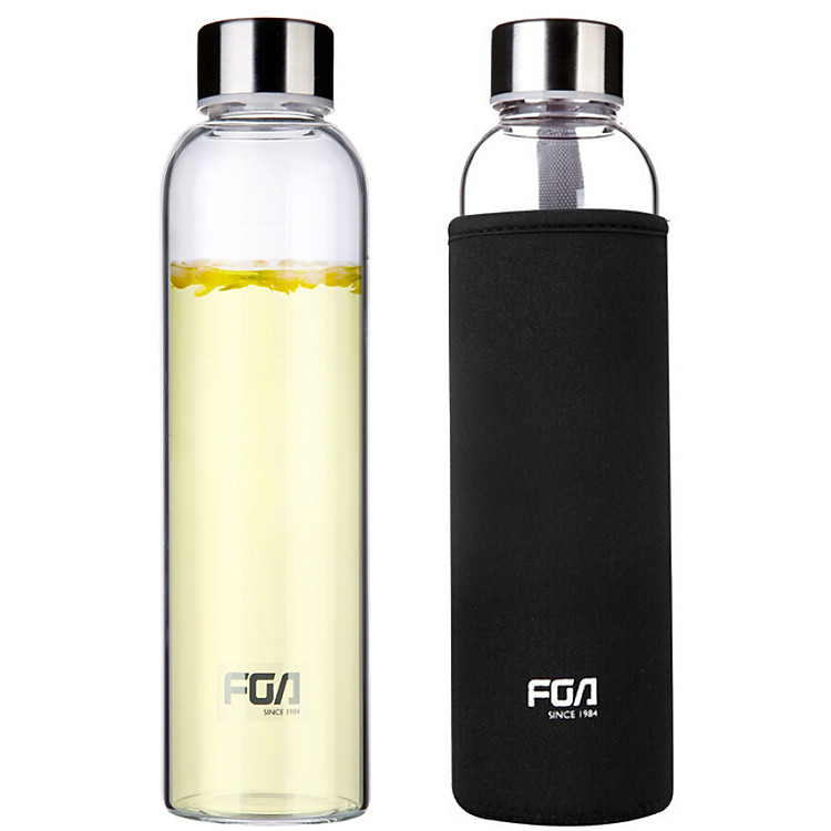 Bình Nước Kèm Bao Bảo Vệ Thủy Tinh Fuguang