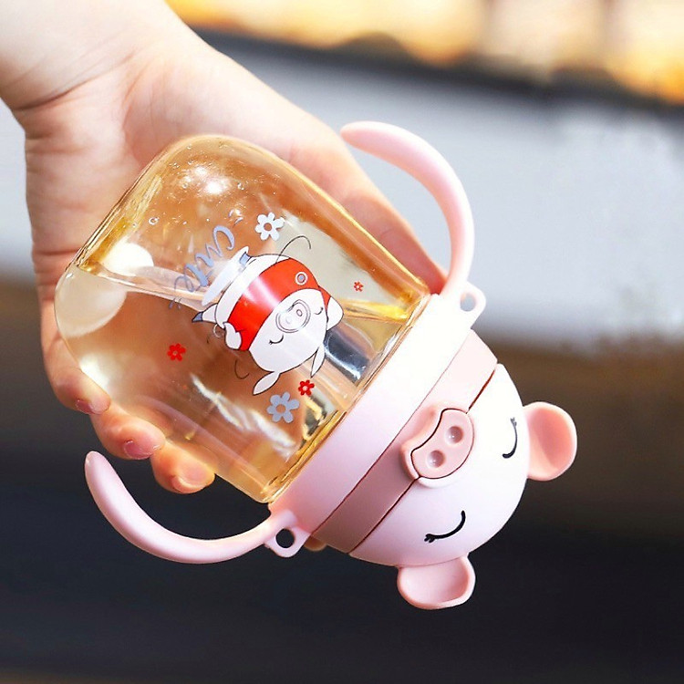 Bình Nước Ống Hút Hình Mũi Lợn Chính hãng Giá tốt - Hình ảnh 4
