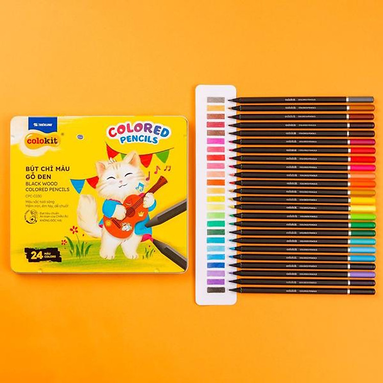 Bút Chì Gỗ Đen Black Wood (24 chiếc)