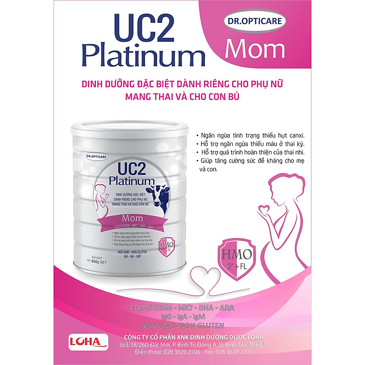 Mua Sữa bột UC2 Platinum Mom 800g Giá rẻ - Hình ảnh 2