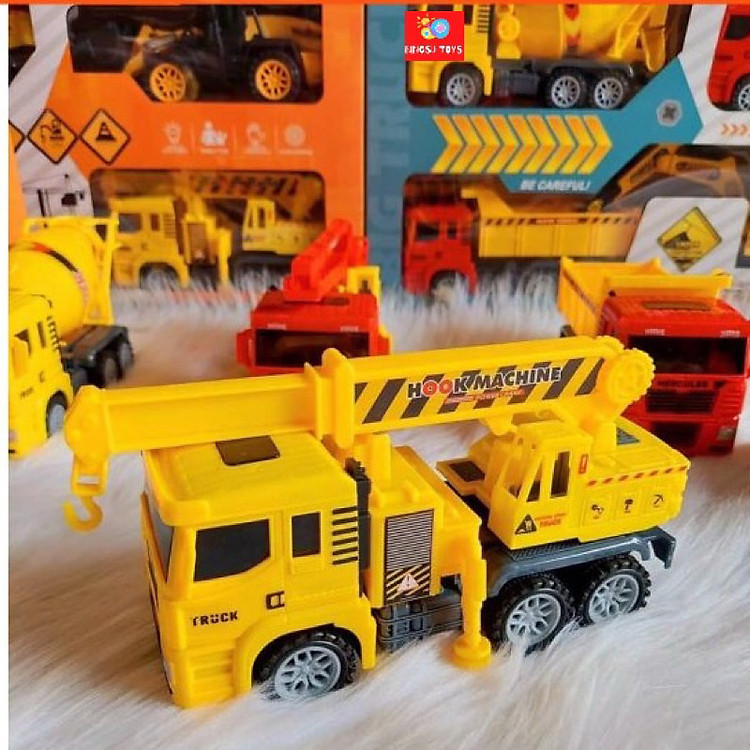 Bộ 6 Xe Mô Hình Công Trình Chính hãng Ưu đãi - Hình ảnh 3