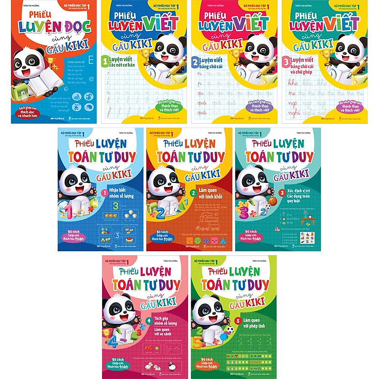Bộ Phiếu Học Tập Cùng Gấu Kiki