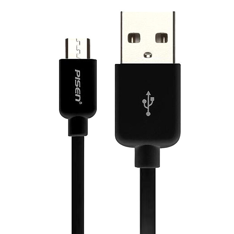 Dây Cáp Sạc MicroUSB Pisen 2A 1m - Hàng Chính Hãng