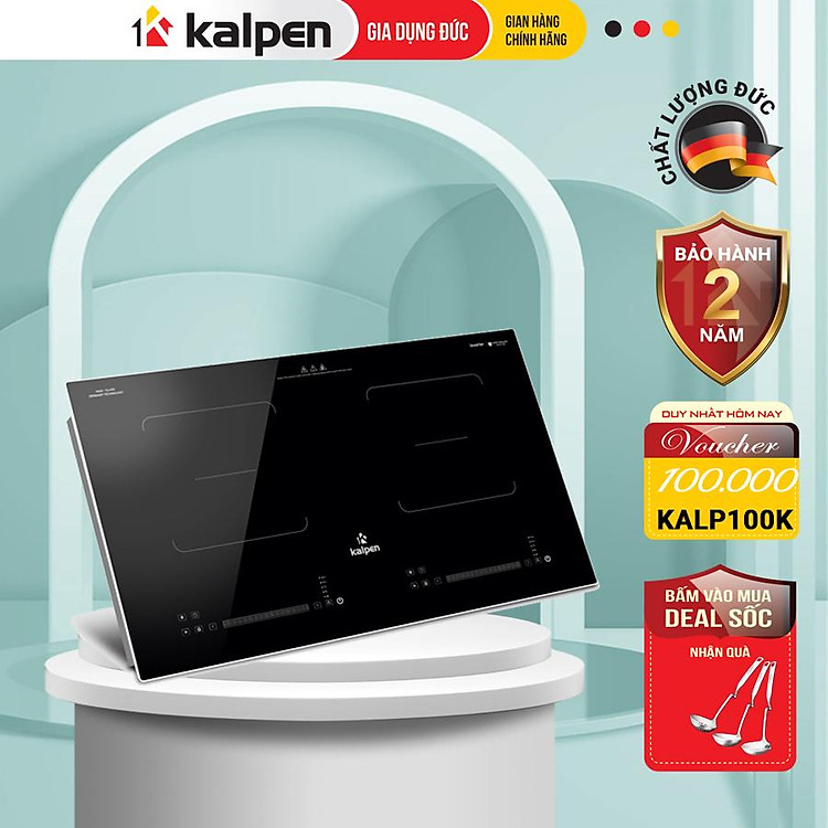 Bếp Từ Đôi Cao Cấp ICK-1666 Công Suất 4000W Hàng Chính Hãng KALPEN-GIA DỤNG ĐỨC Bảo Hành 3 Năm