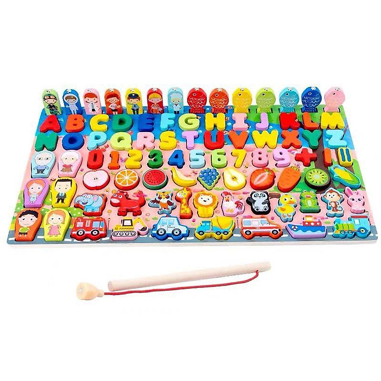 Đồ chơi câu cá gắn nam châm gỗ Chính hãng Giá rẻ - Hình ảnh 5