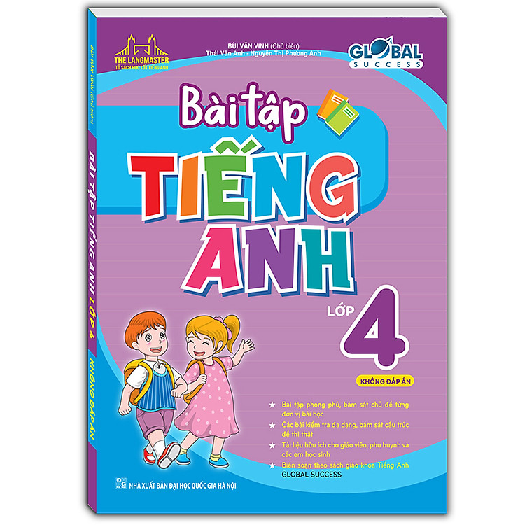 GLOBAL SUCCESS – Bài Tập Tiếng Anh Lớp 4 (Không đáp án)