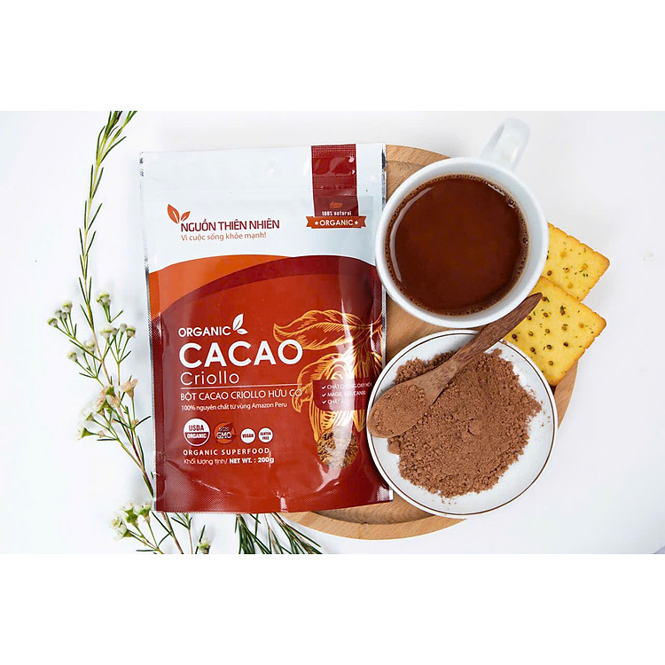 BỘT CACAO HỮU CƠ PERU 200G NGUỒN THIÊN NHIÊN