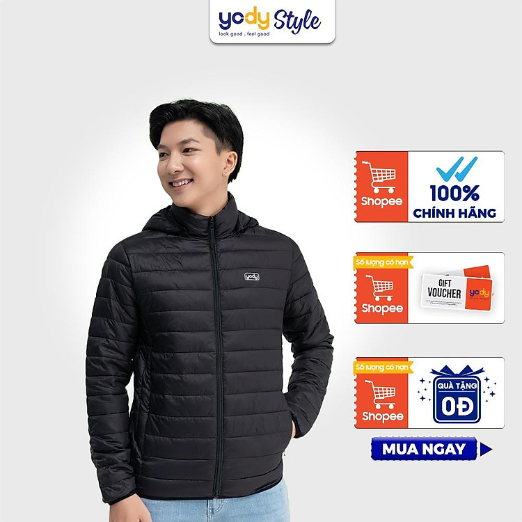 Áo Phao Nam YODY Có Mũ, Siêu Nhẹ, Siêu Gọn, Siêu ấm- PHM5001