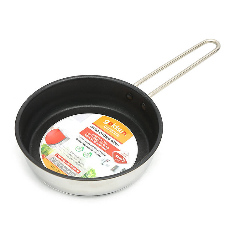 Chảo Inox Chống Dính Goldsun GPP09 F16 (16cm) Dùng Mọi Bếp - Chính Hãng