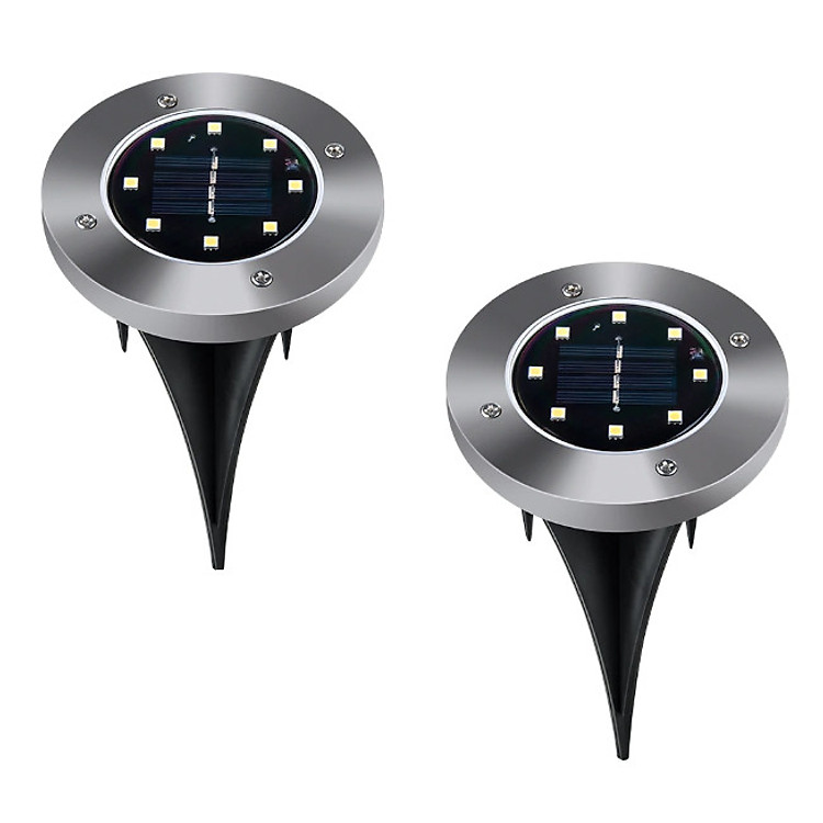 Combo 2 đèn led năng lượng mặt trời trang trí hành lang sân vườn 8 LED