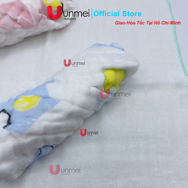 Set 10 Khăn Xô UNMEI 100% Cotton Chính hãng Ưu đãi - Hình ảnh 5