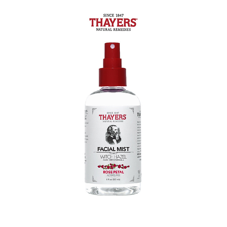Nước hoa hồng không cồn THAYERS - Hương hoa hồng - Dạng xịt 237ml