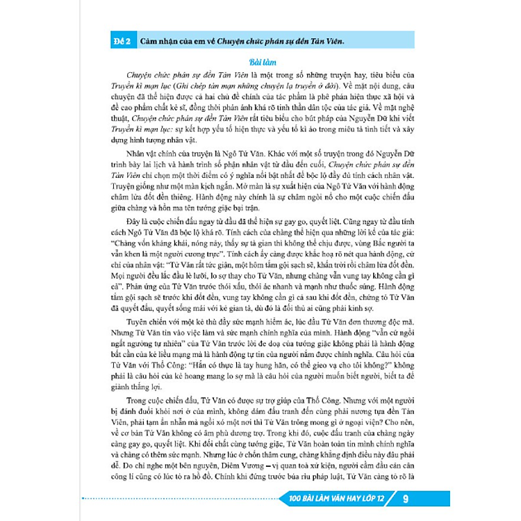 100 Bài Làm Văn Hay Lớp 12 - Ảnh 4