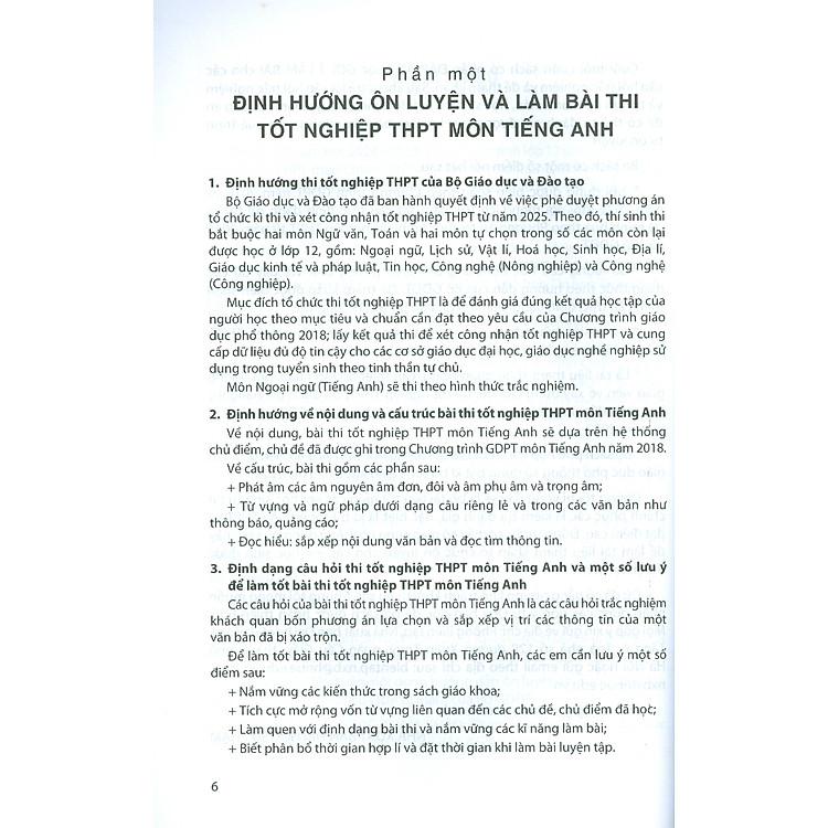 Ôn Luyện Trắc Nghiệm Thi Tốt Nghiệp Trung Học Phổ Thông (năm 2025) Môn Tiếng Anh - Ảnh 6