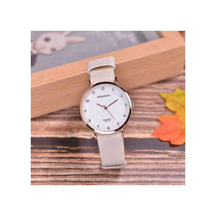 Đồng Hồ Thời Trang Nữ Mặt Nhỏ 26mm Kiểu Dáng Hàn Quốc DOU03 - Hàng Nhập Khẩu