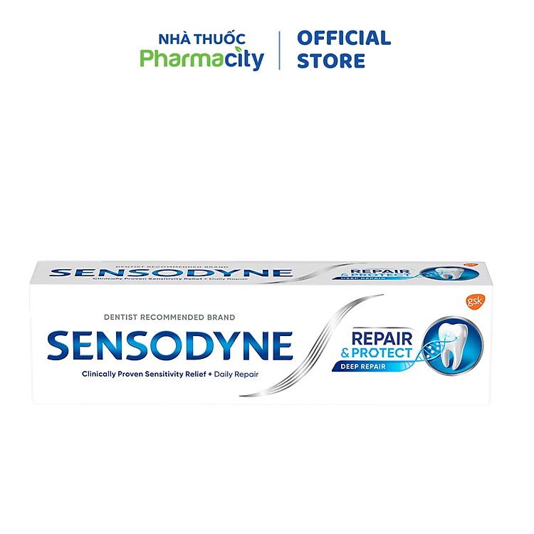 Kem Đánh Răng SENSODYNE Repair & Protect Giúp Phục Hồi Răng Nhạy Cảm (tuýp 100g)