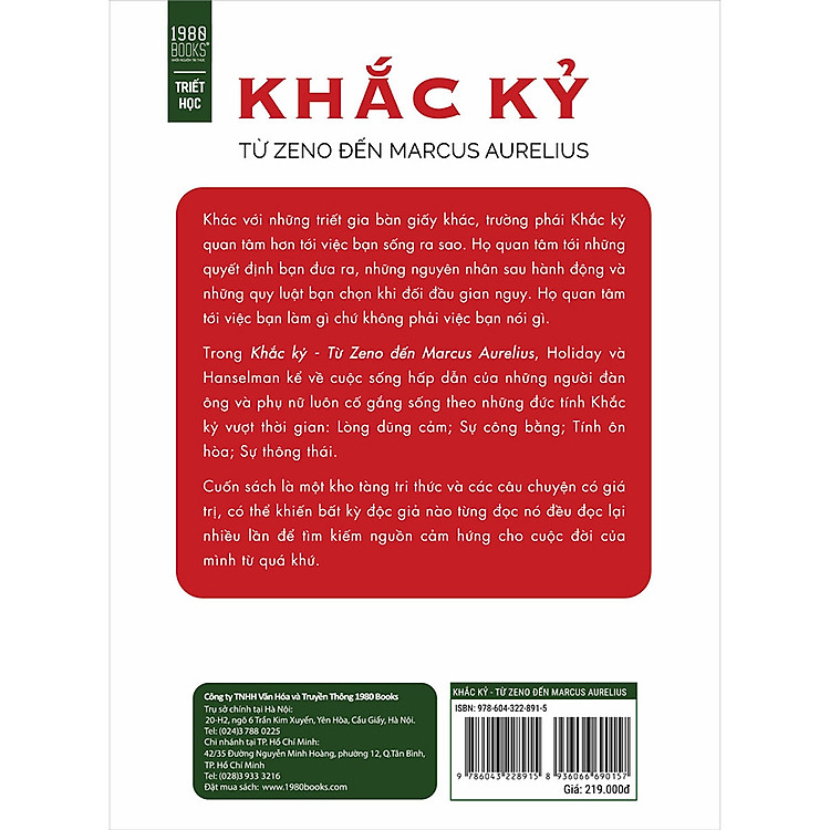 Khắc Kỷ - Từ Zeno Đến Marcus Aurelius - Ảnh 2