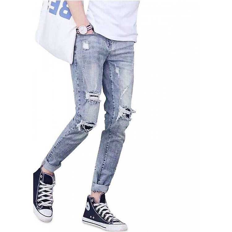 Quần Jean Nam Jean Rách TS2606
