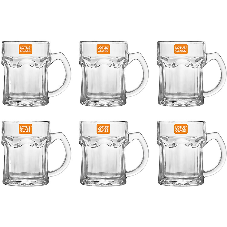 Bộ 6 Cốc Thủy Tinh Lotus Glass VTC 93 Trơn