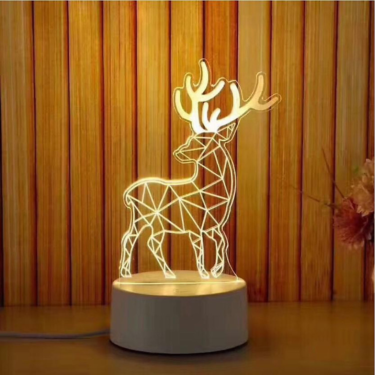 Đèn Ngủ Trang Trí LED 3D Siêu Cute Nhiều Mẫu