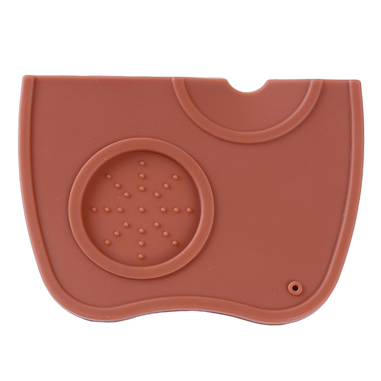 Manual Barista Coffee Espresso Tampering Corner Mat Home Coffee Accessories Latte Art Pen Tamper Holder Silicone Pad Tamping Mat