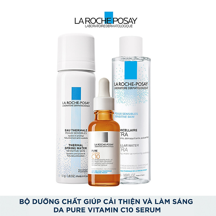 Bộ dưỡng chất giúp cải thiện và làm sáng da La Roche Posay Pure Vitamin C10 Serum