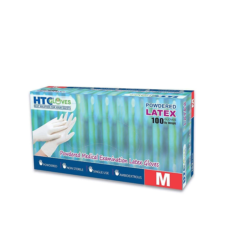 Găng tay tiệt trùng cao su HTC
