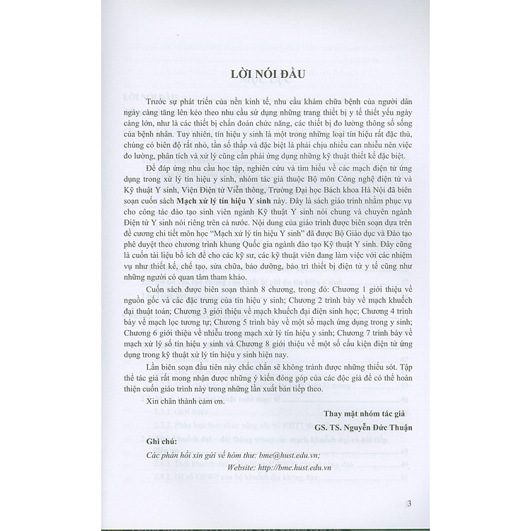 Mạch Xử Lý Tín Hiệu Y Sinh - Ảnh 2