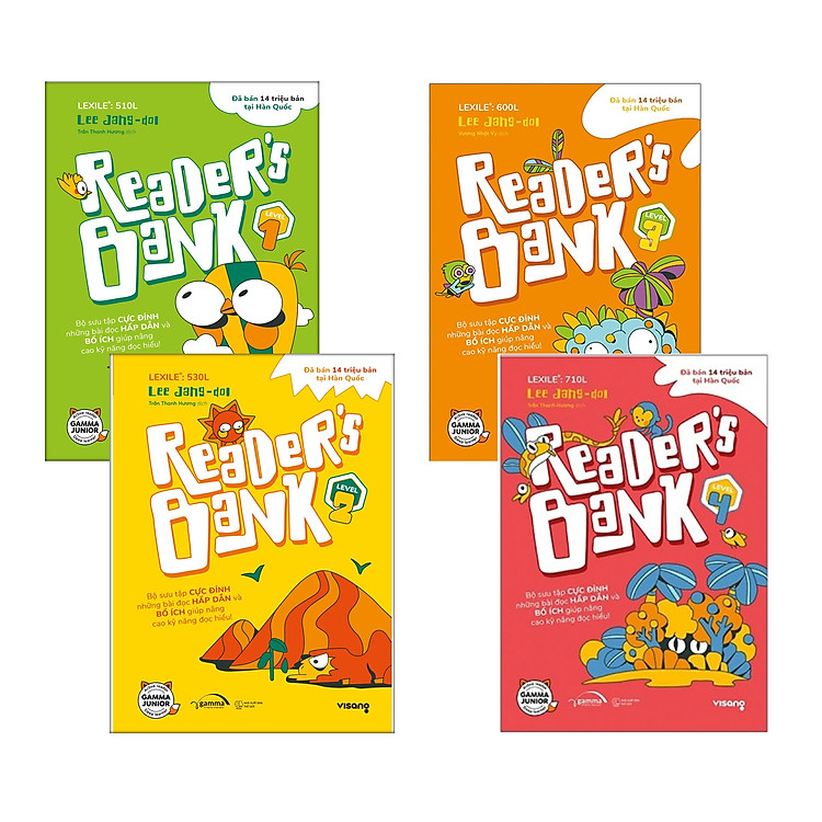 Bộ 4 Cuốn Reader’s Bank (Level 1+2+3+4)