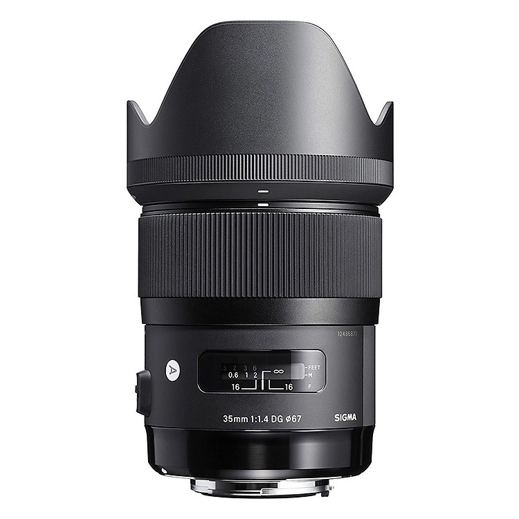 Ống Kính Sigma 35mm F1.4 DG HSM ART For Canon (Hàng nhập khẩu) - Tặng Tấm Da Cừu Lau Ống Kính