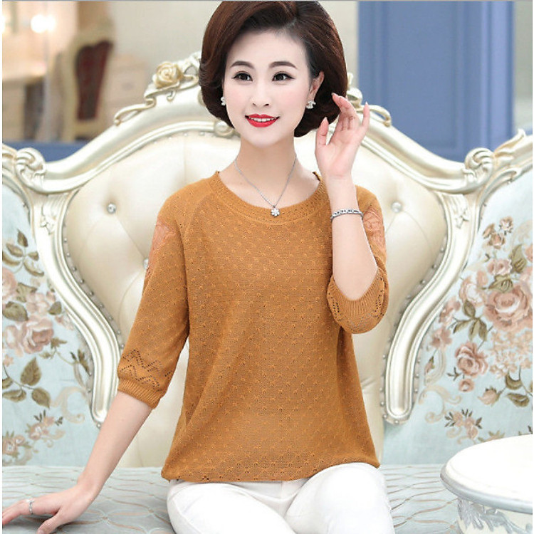 Áo len trung niên tay lửng Haint Boutique ALTN13