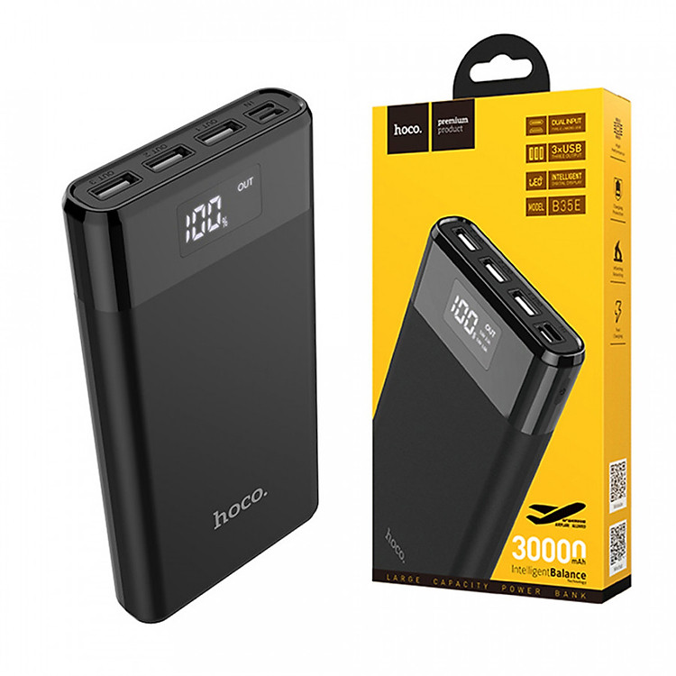 Pin sạc dự phòng 30000mAh Hoco B35E - Hàng chính hãng