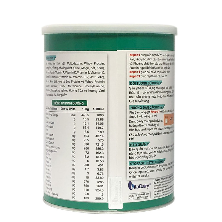 Nơi mua Sữa Bột VitaDairy Nepro 1 (900g) Uy tín Ưu đãi - Hình ảnh 3