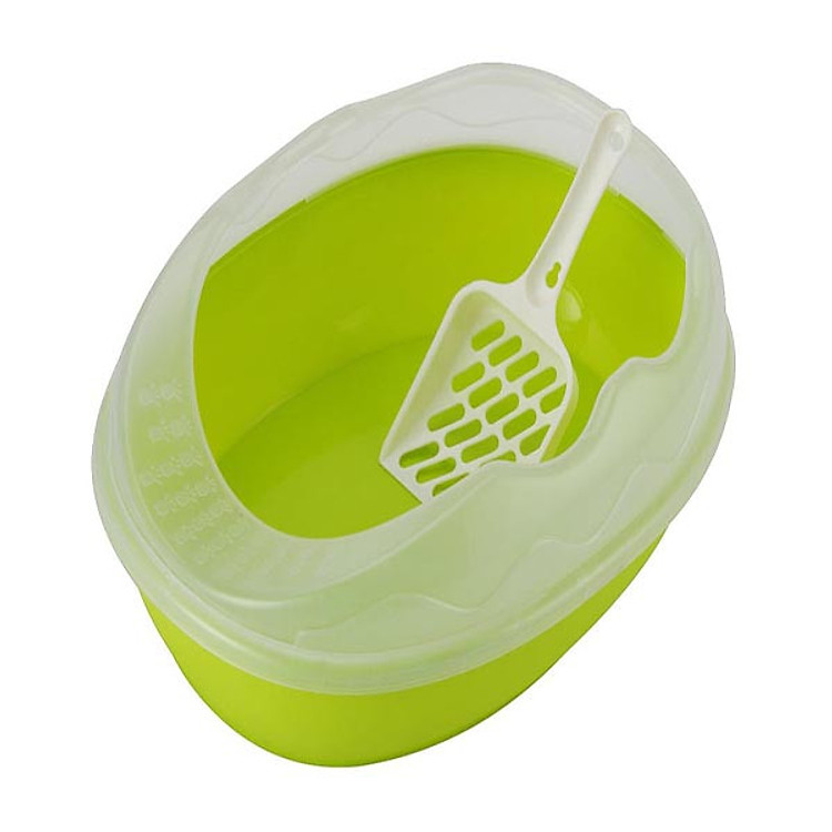 Khay đựng cát vệ sinh cho mèo hình trứng lớn tặng kèm xẻng