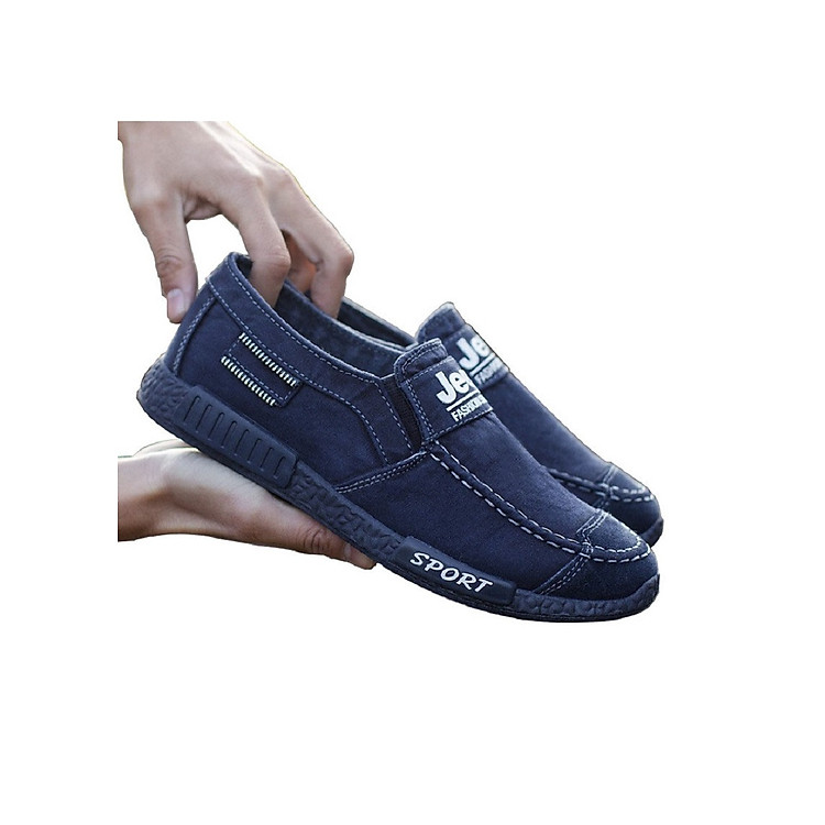Giày nam, giày lười nam vải jeans SP-155