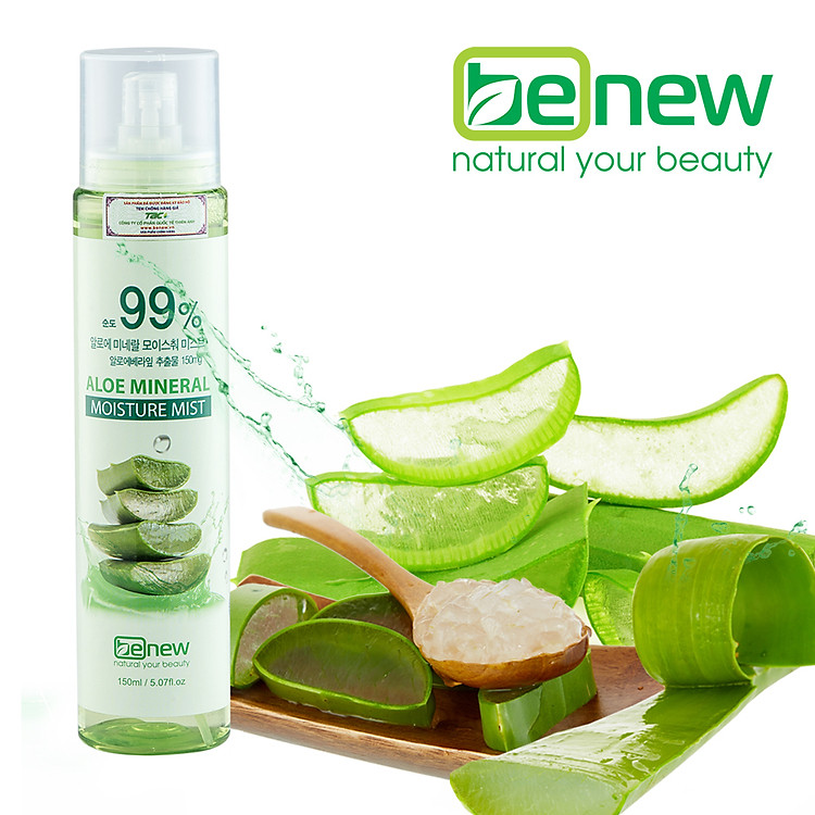Xịt khoáng lô hội Benew Aloe Mineral Moisture Mist (150ml)