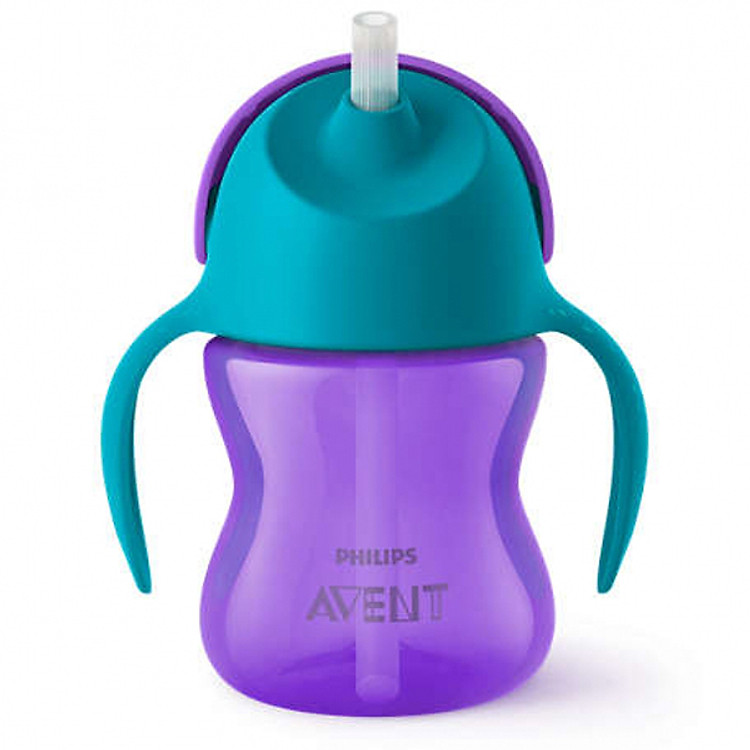 Bình tập uống 200ml Philips Avent tím Chính hãng Ưu đãi